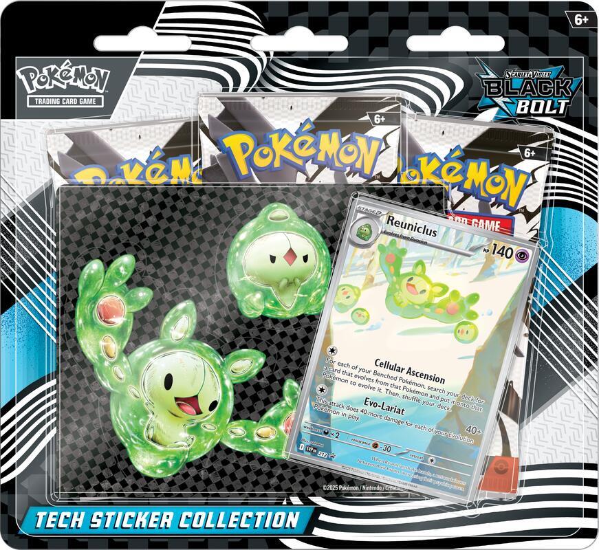 Pokemon Black Bolt Tech Sticker Collection