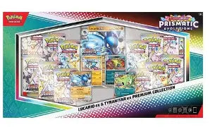 Pokemon Prismatic Evolutions Lucario & Tyranitar ex Premium Collection